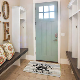 Mingnei Camper Door Mat with non-slip base provides reliable grip on different floors