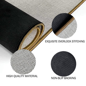 Mingnei Rustic Welcome doormat non-slip base detail for secure placement indoors or outdoors