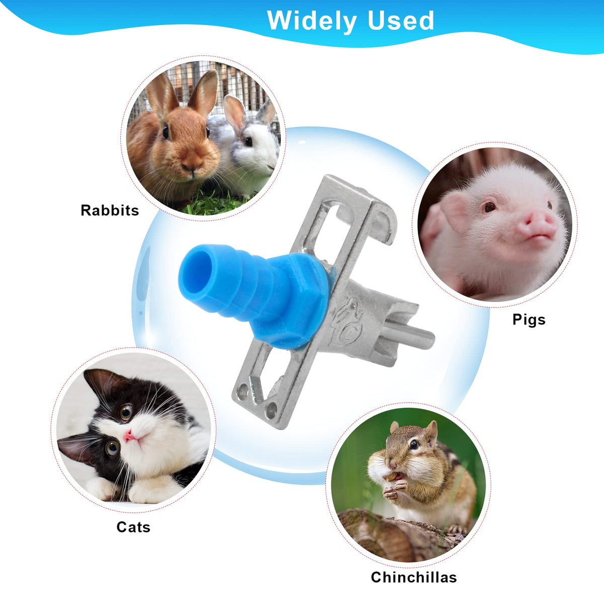 MingQiEven rabbit nipples in ABS and steel for durable use