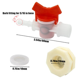 MingQiEven barb valve for precise flow control