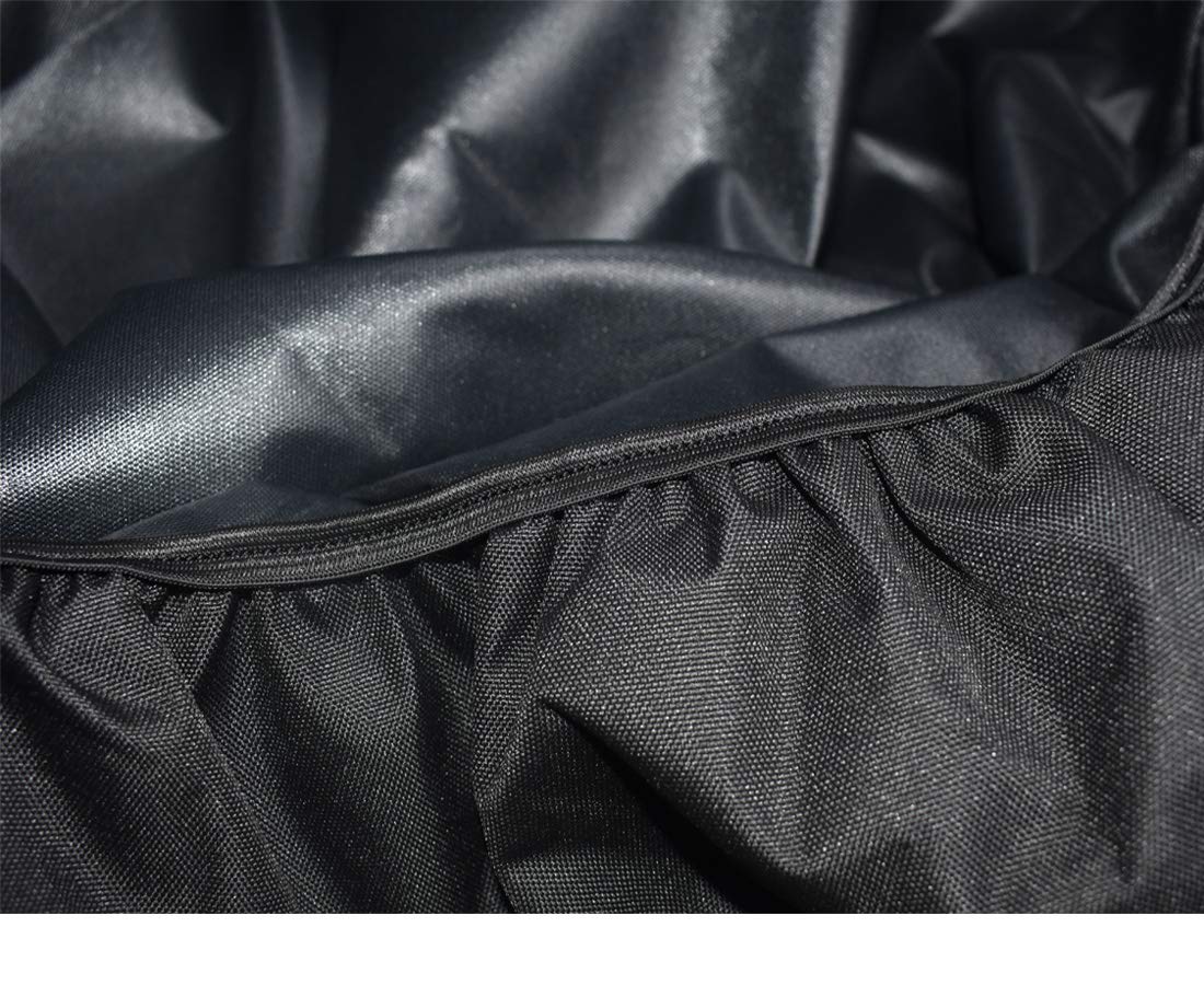 Elastic edge on Mini Lustrous grill cover for secure fit