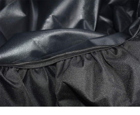 Elastic edge on Mini Lustrous grill cover for secure fit