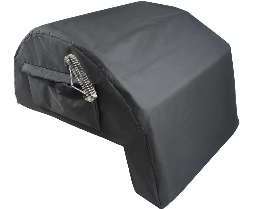 Mini Lustrous built-in grill cover front view with snug weather protection