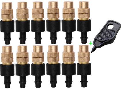 Mini Skater copper adjustable spray nozzle set for precise irrigation in small gardens.