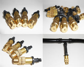 Mini Skater drip system mister head suitable for greenhouse humidity and plant care.