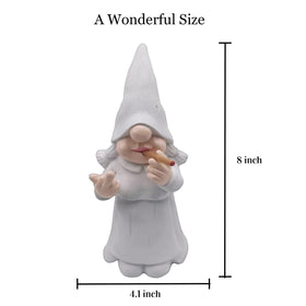 MINICAR 8-inch gnome statue offers compact garden decor with charm