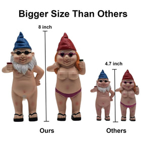 MINICAR gnome statue hand-painted resin detail captures lifelike features.