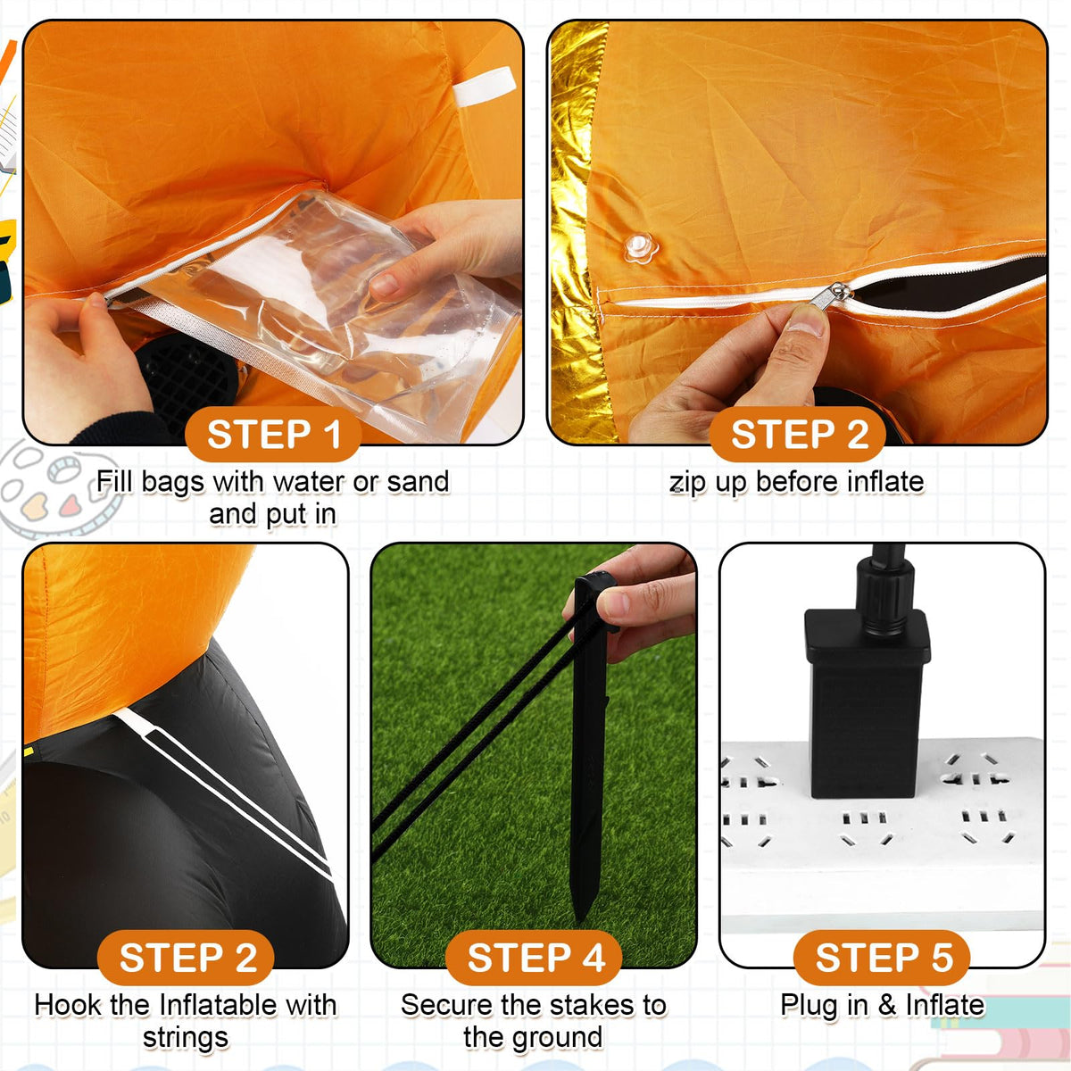 MiniInflat polyester material is waterproof for dependable outdoor use