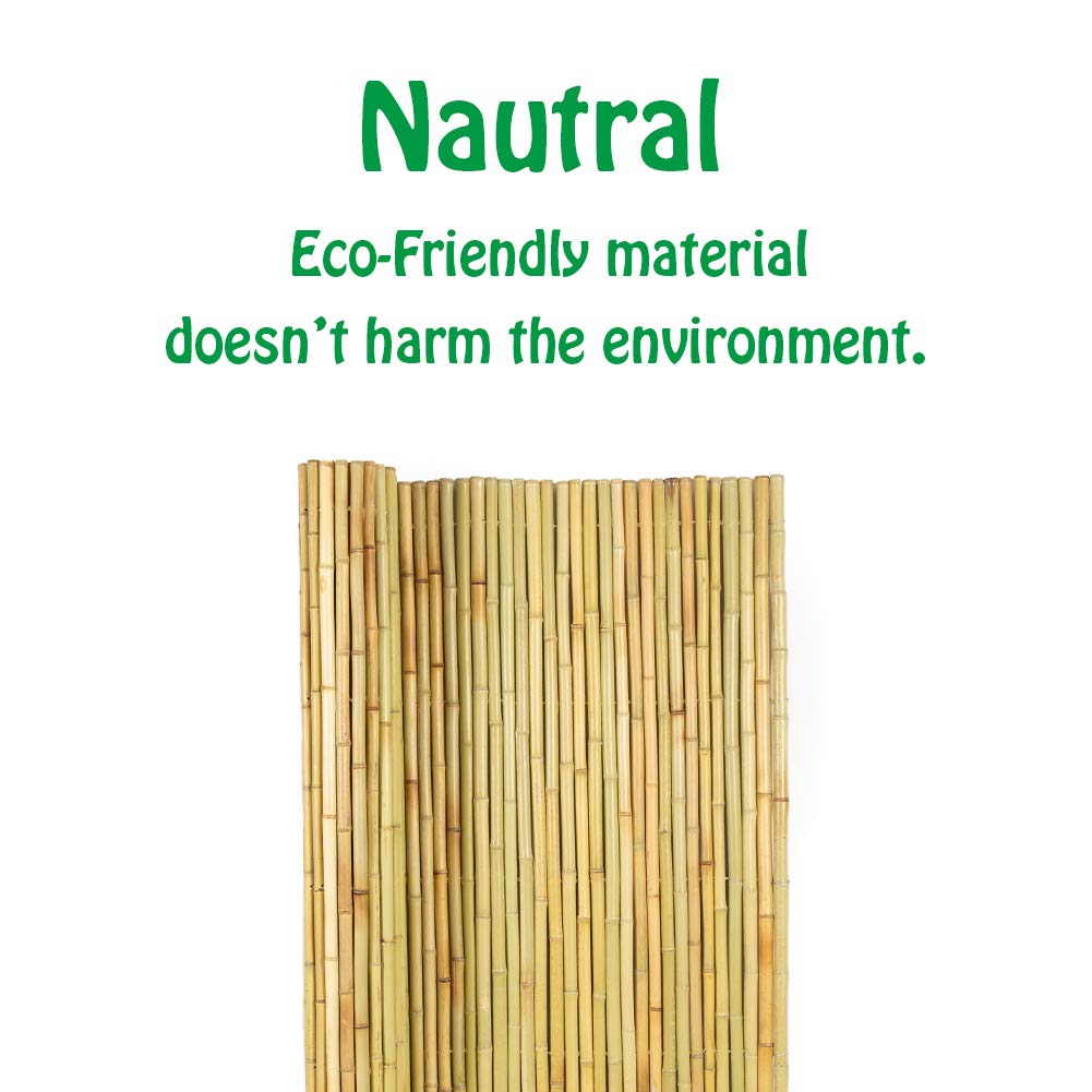 Mininfa bamboo fence easy installation guidance with screws and drill for quick setup.