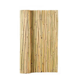 Mininfa bamboo fence panel close-up showing natural texture for durable garden fencing.