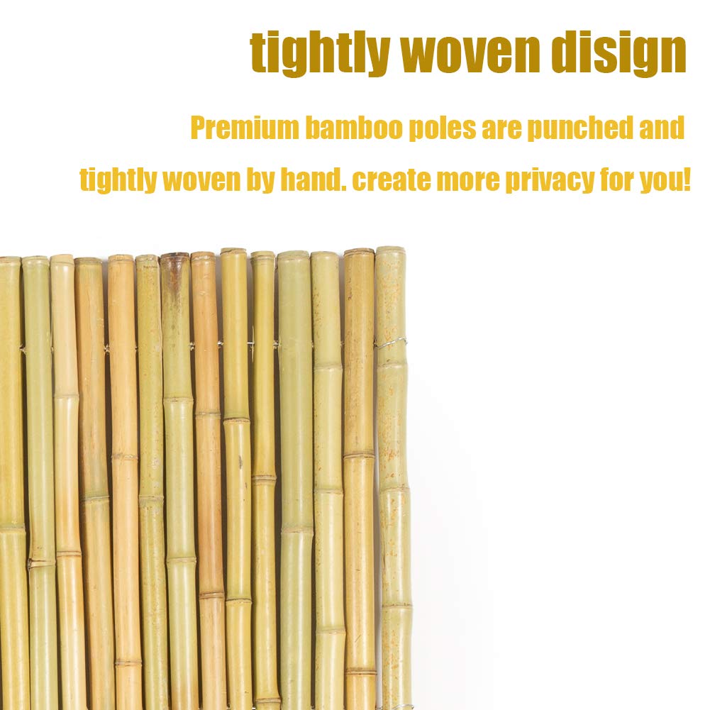 Mininfa bamboo fence privacy border preserving outdoor seclusion and tropical ambiance.