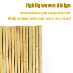 Mininfa bamboo fence privacy border preserving outdoor seclusion and tropical ambiance.