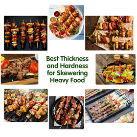 Minisland skewers work with most grills for versatile BBQ and events.