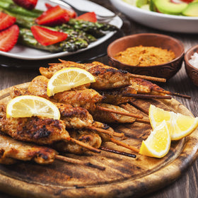 Minisland eco-friendly bamboo skewers for sustainable food prep.