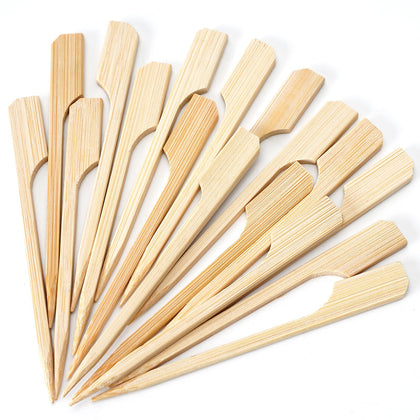Minisland premium bamboo skewers in packaging bag for convenient storage