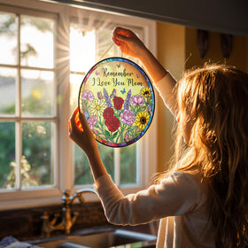 MINIVINE Window decor that blends sentiment with elegant stained glass