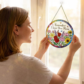 MINIVINE Premium glass suncatcher showcases vibrant hues in sunlight
