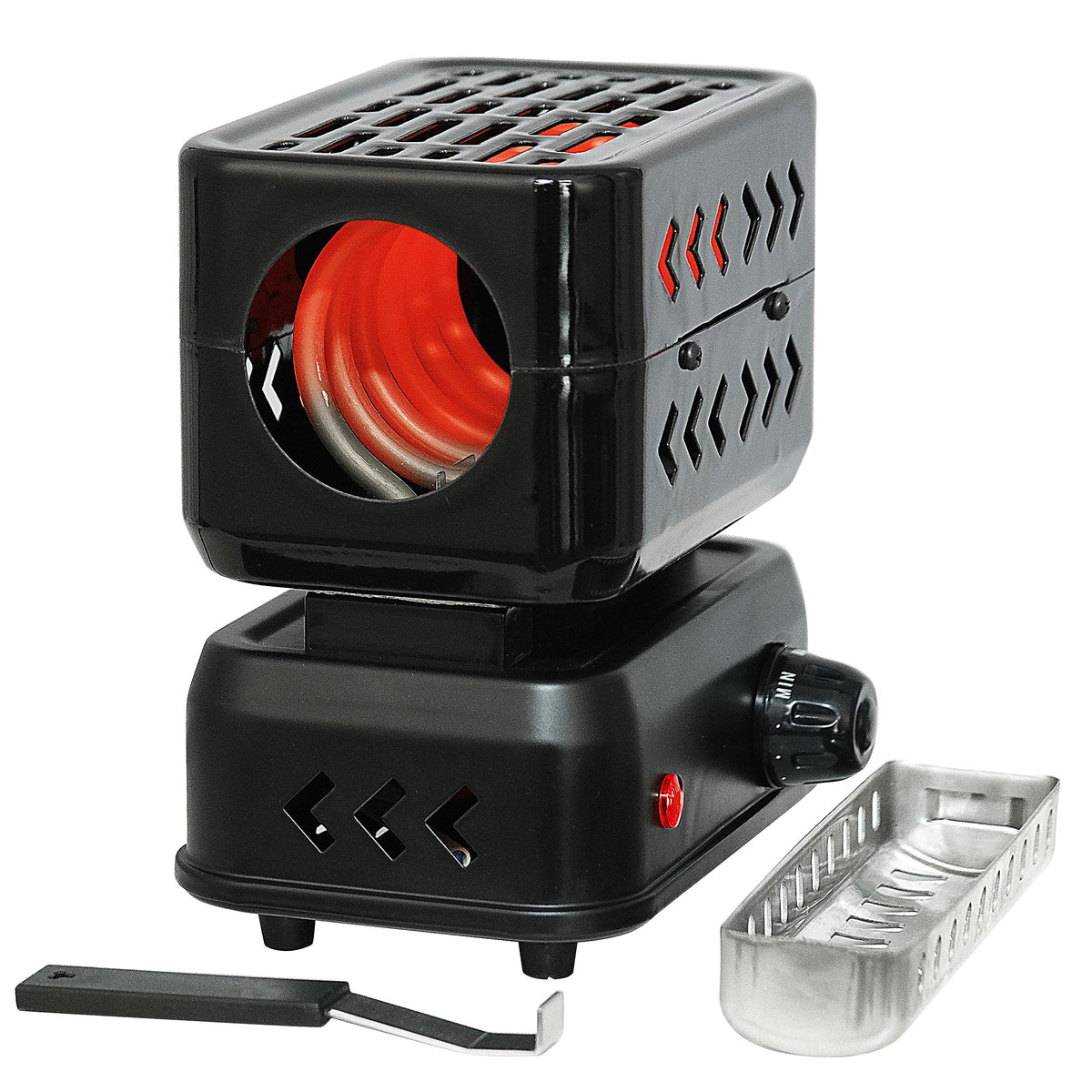 Minkah 3D Coal Burner durable steel shell resists heat and rust