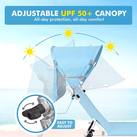 Minndudu chair with two footrests for leg comfort while sunbathing.