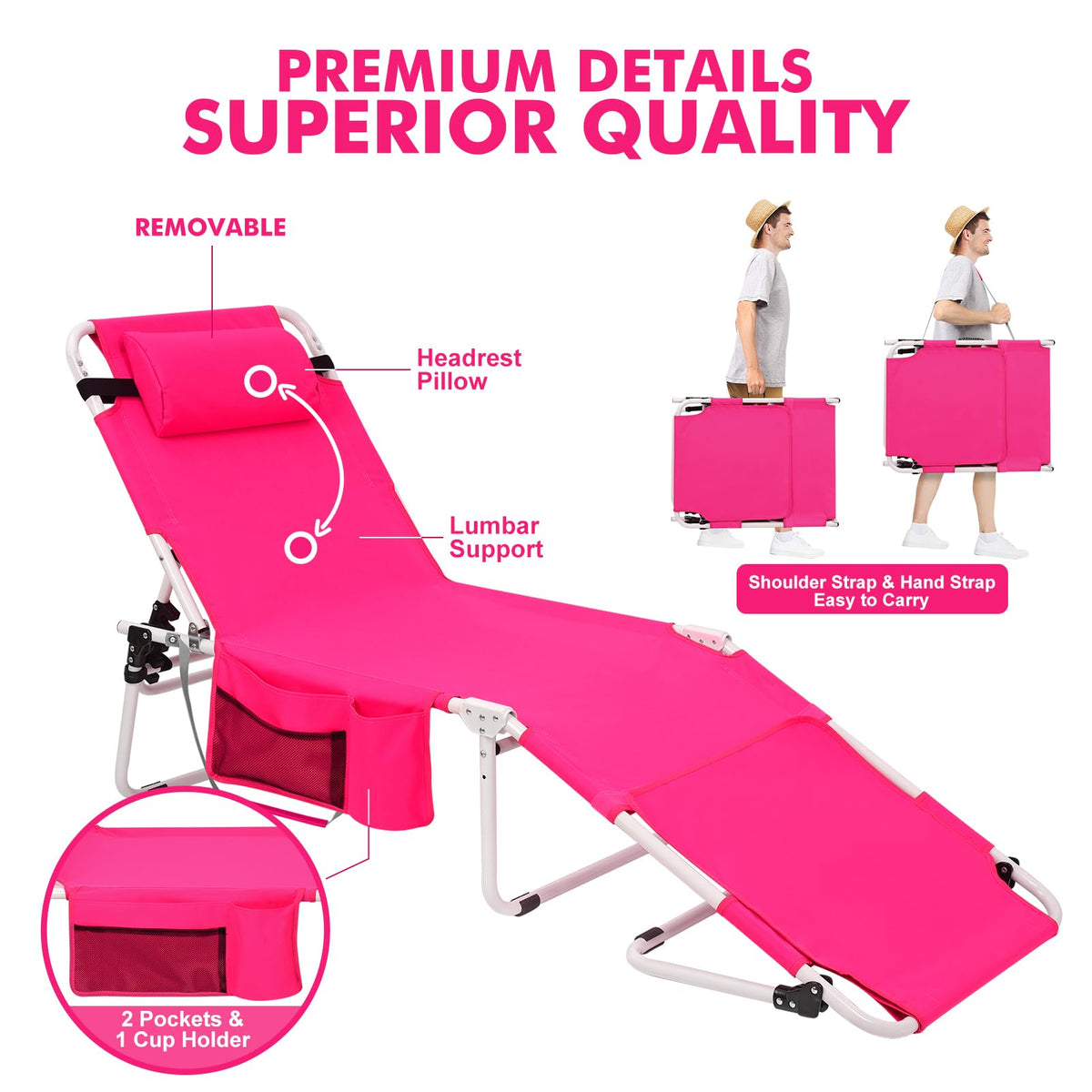 Minndudu shoulder strap enables easy carrying anywhere.