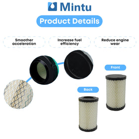 Mintu air filter compatible with Briggs and Stratton engines for reliable protection.