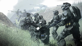 Mintu ODST flag hung in an office wall adds bold style.