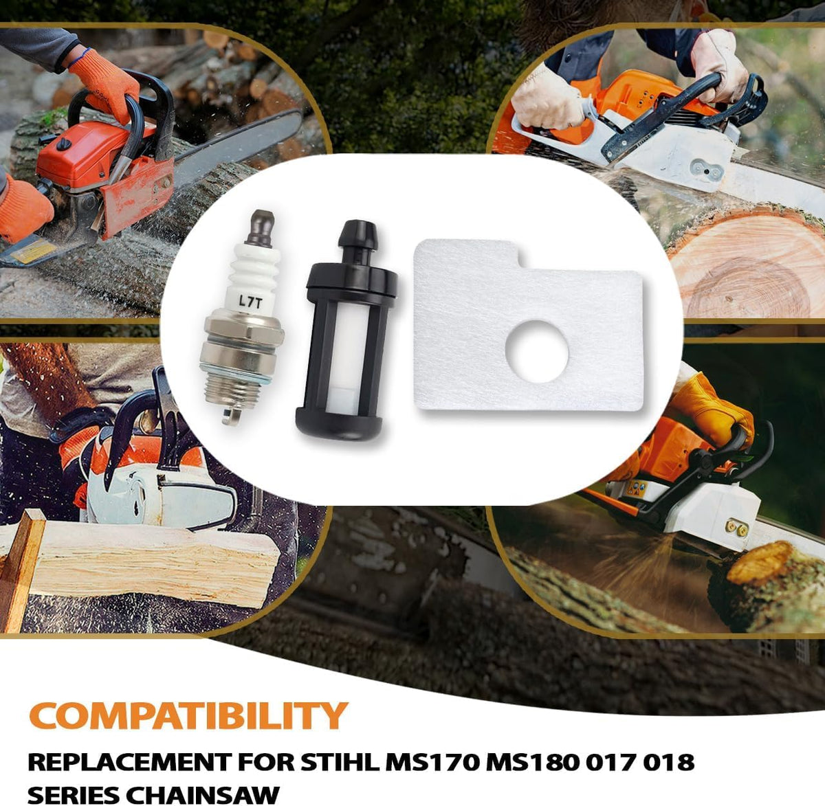 Mintu Tune Up Kit spark plug for MS170/MS180 enables reliable ignition
