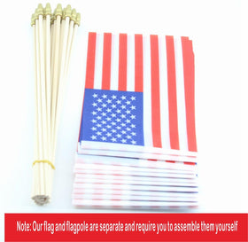 Minvoole USA flags ideal for July 4th parades and displays.