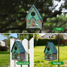 MINWOLF bird house bottom vents allow easy cleaning and airflow