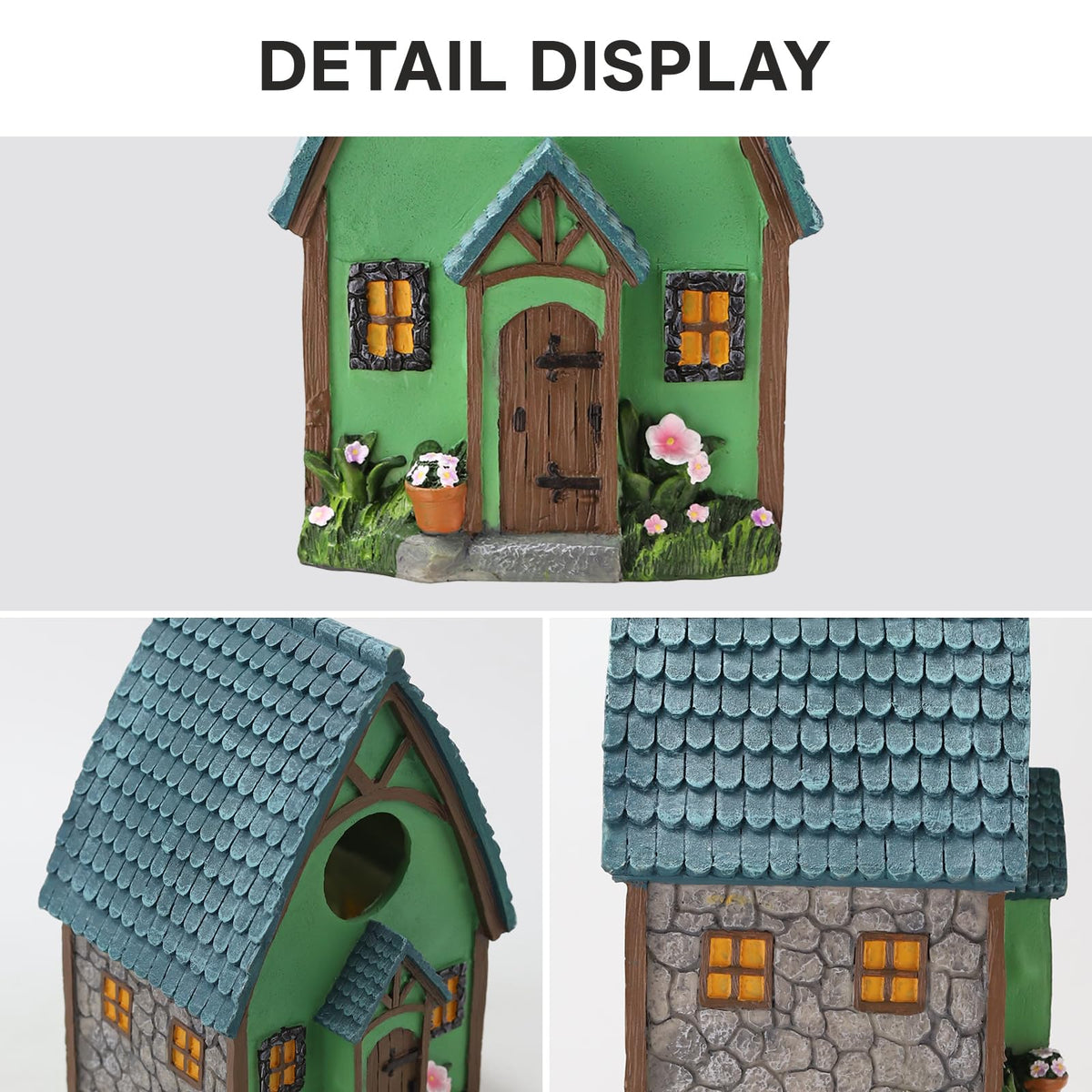 MINWOLF bird house easily hangs on a tree branch