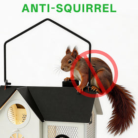 MINWOLF garden decor bird house feeder blends into outdoor spaces