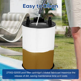 150 square foot filtration area supporting robust debris capture