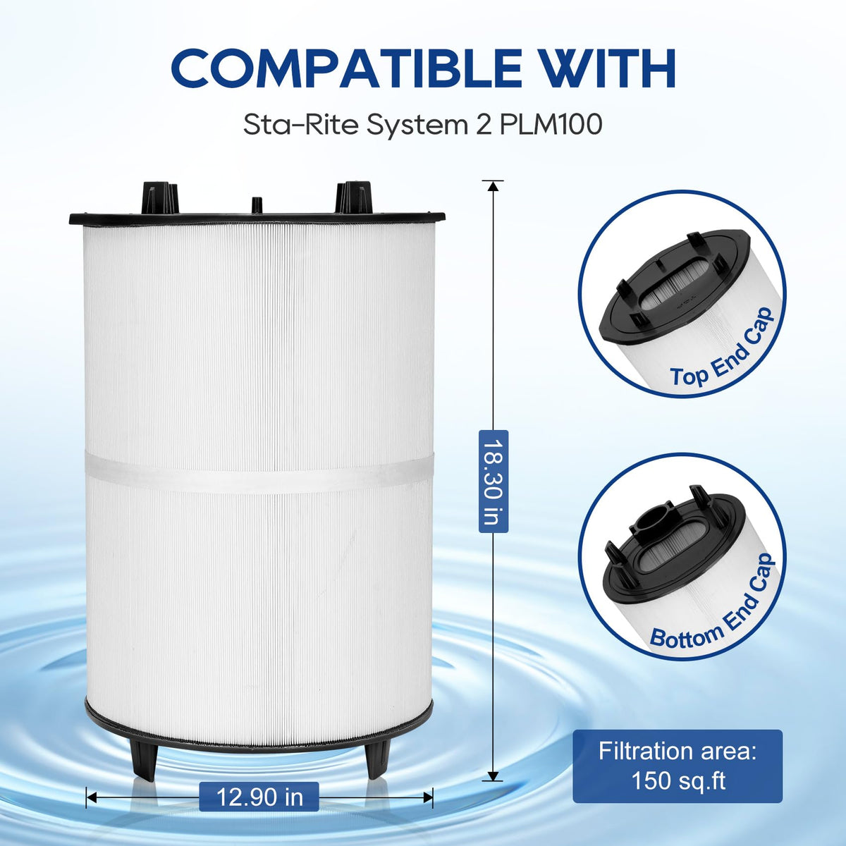 Miory 27002-0200S traps dirt effectively for a cleaner pool.