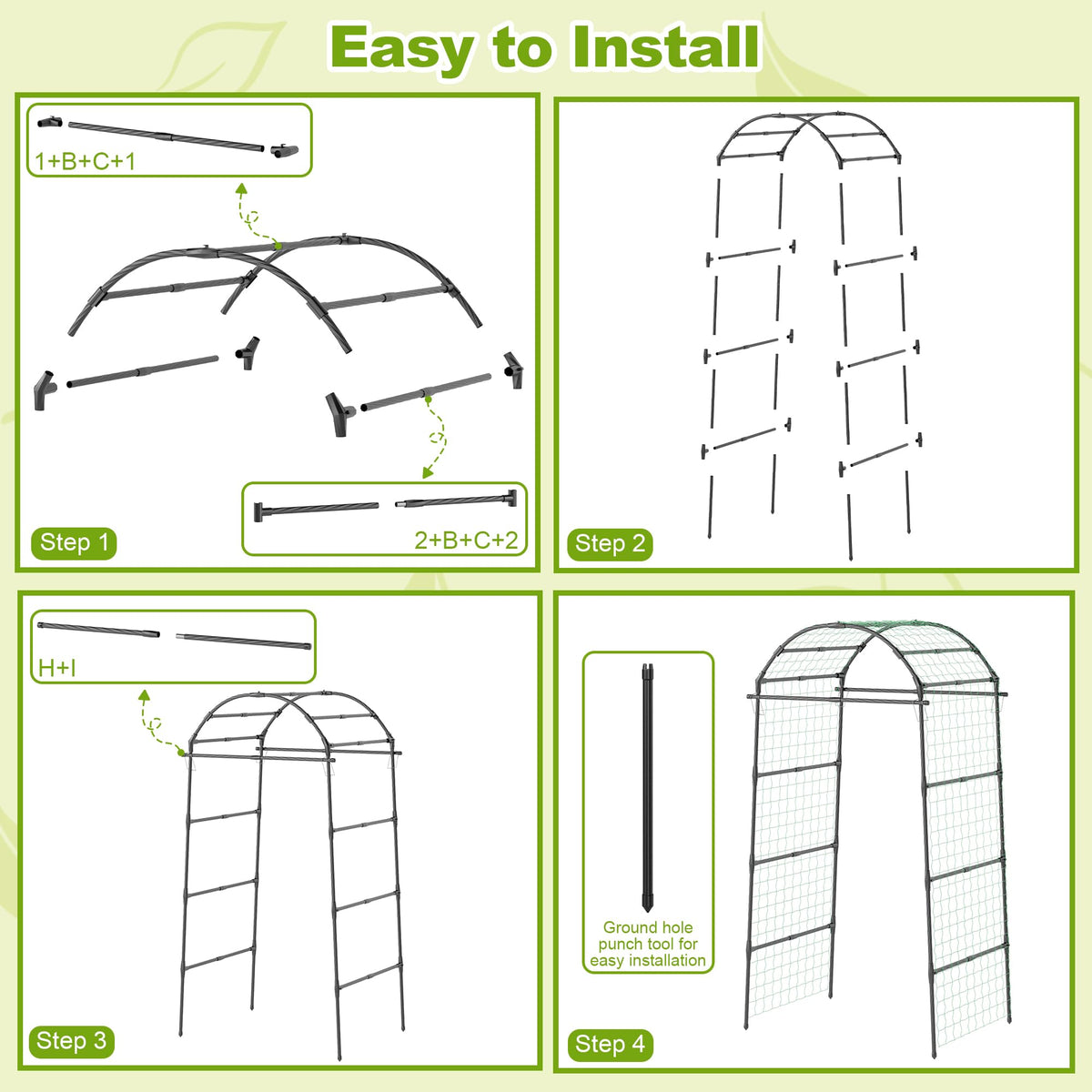 Miory arch fits raised beds to organize space and improve airflow
