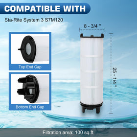 Miory S7M120 outer filter 25022-0201S for 200 sq ft filtration area