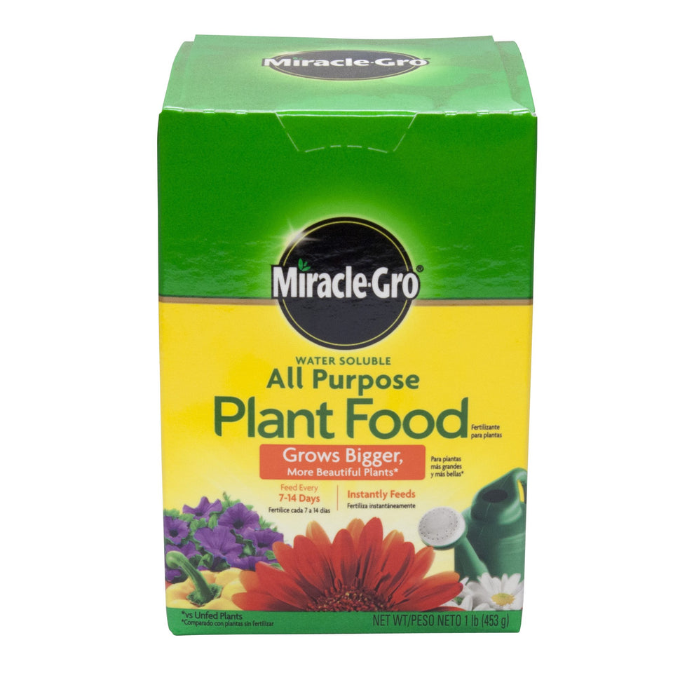 Miracle-Gro 160101 bottle of water-soluble plant food boosts growth for vegetables and houseplants