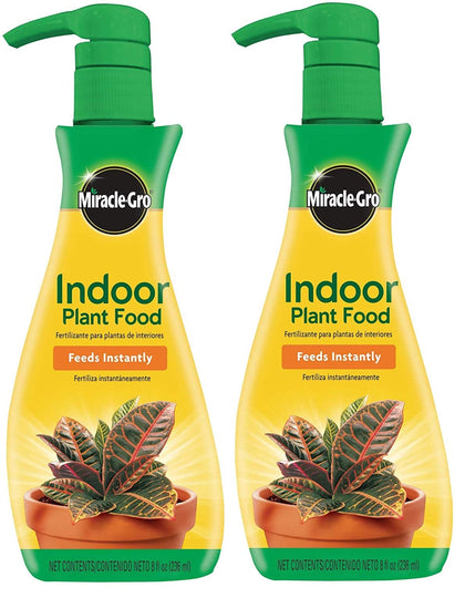 Miracle-Gro Indoor Plant Food bottle for easy indoor feeding and healthier plants.