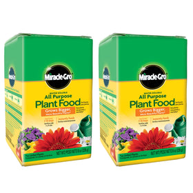 Miracle-Gro Water Soluble Plant Food bottle boosts growth for indoor and outdoor plants