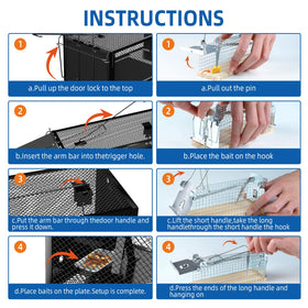 Mirthoza humane rat trap easy to clean and reset after use