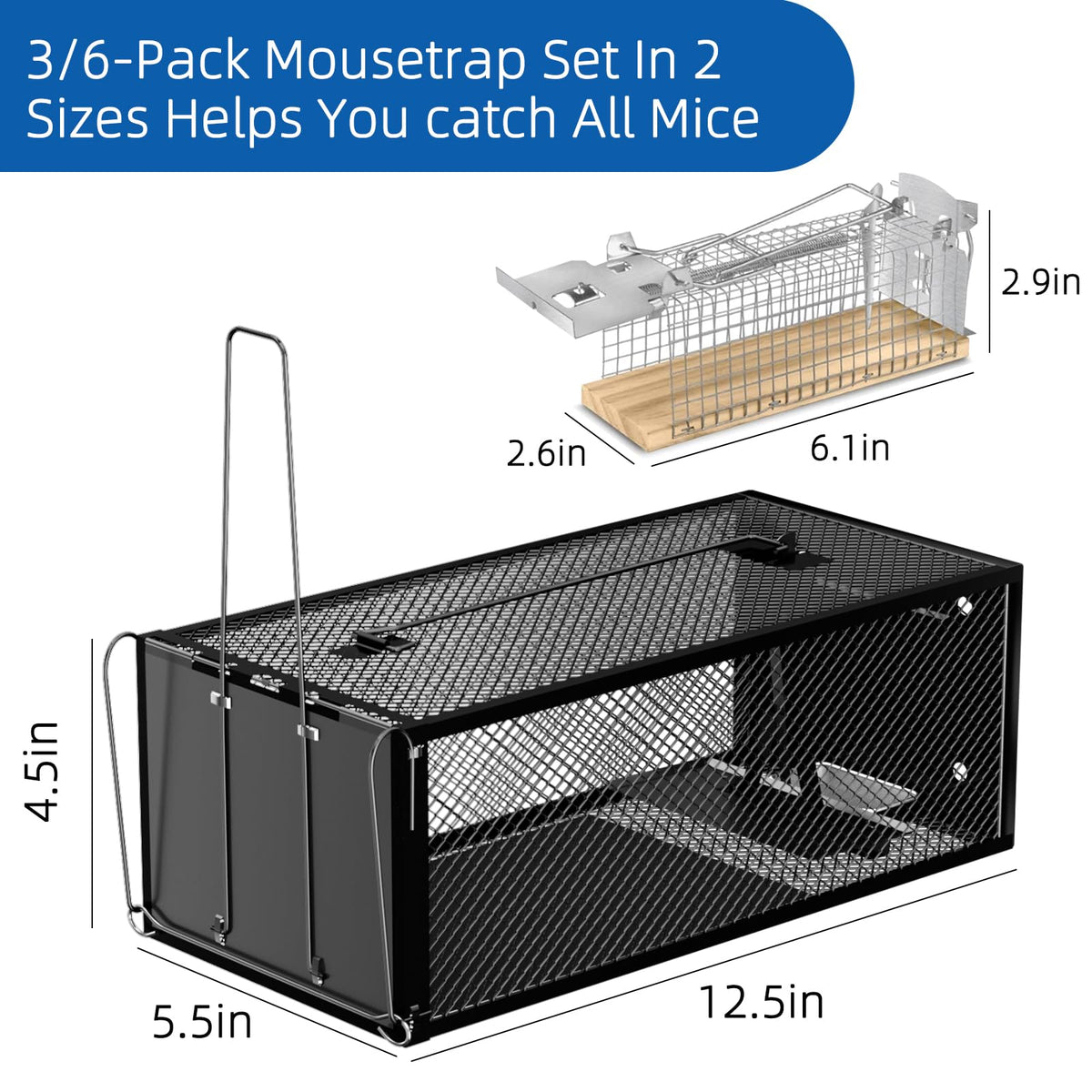 Mirthoza humane rat trap galvanized mesh for durability