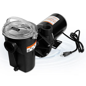 Misakomo 1.5 HP pool pump front view showing compact power for above-ground pools