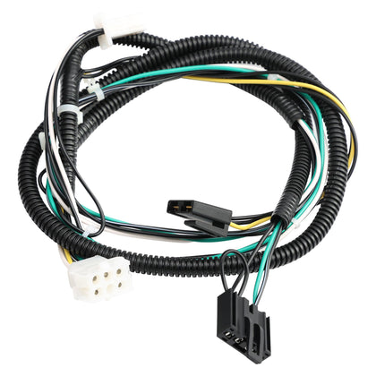 Misakomo rear PTO clutch wire harness plug‑in connection for quick, seamless mower setup