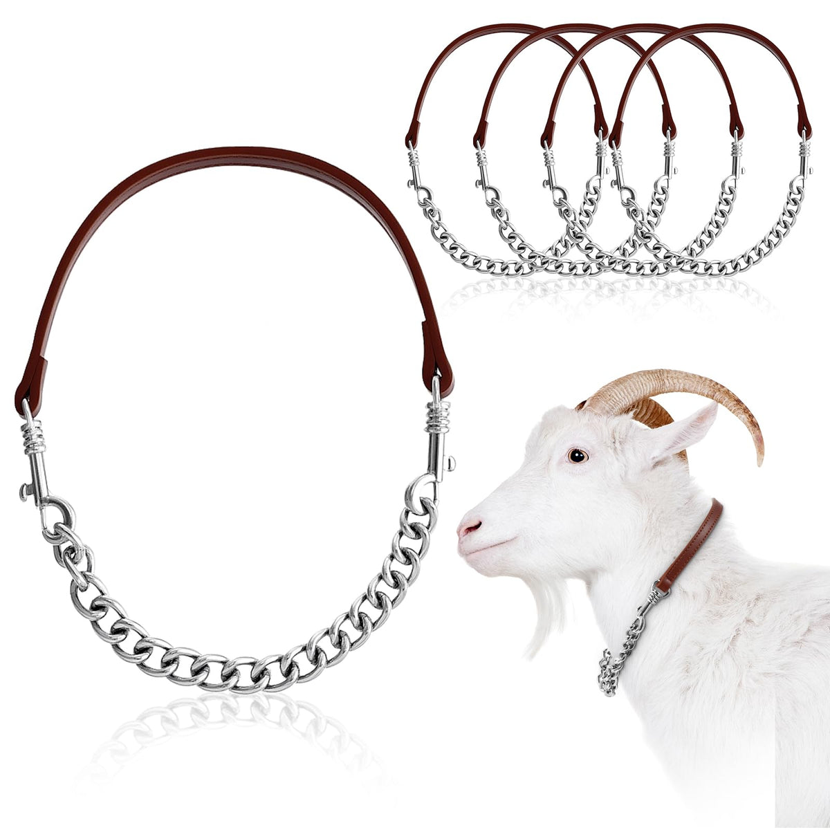 Misdary goat show collar package contents for easy farmer prep and quick setup