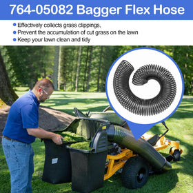 Misfart easy install bagger hose with soft stretch for flexible fitting.