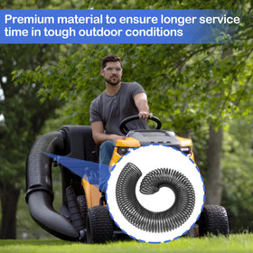 Misfart high quality bagger hose material withstands outdoor conditions.