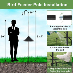 MISPACIO five-prongs base anchors securely into soil