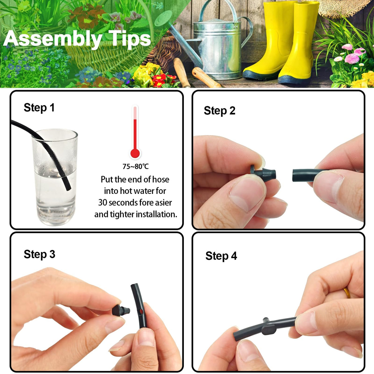 MissHoney tubing end connector quarter inch ready for quick, tool-free installation.