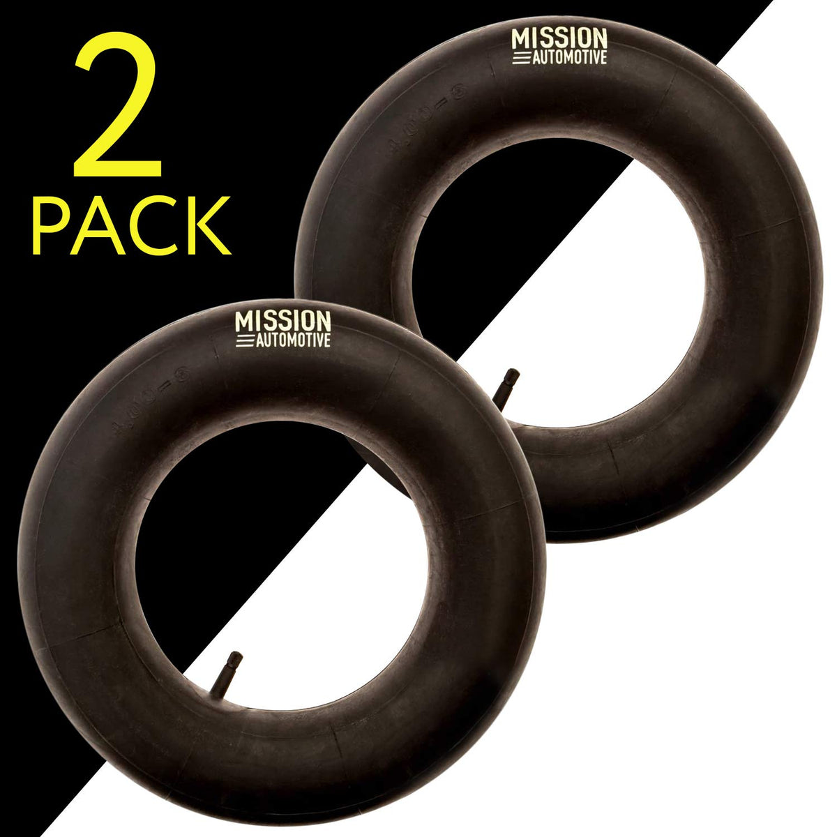 Mission Automotive wheelbarrow inner tube replaces worn tubes for smooth transport.