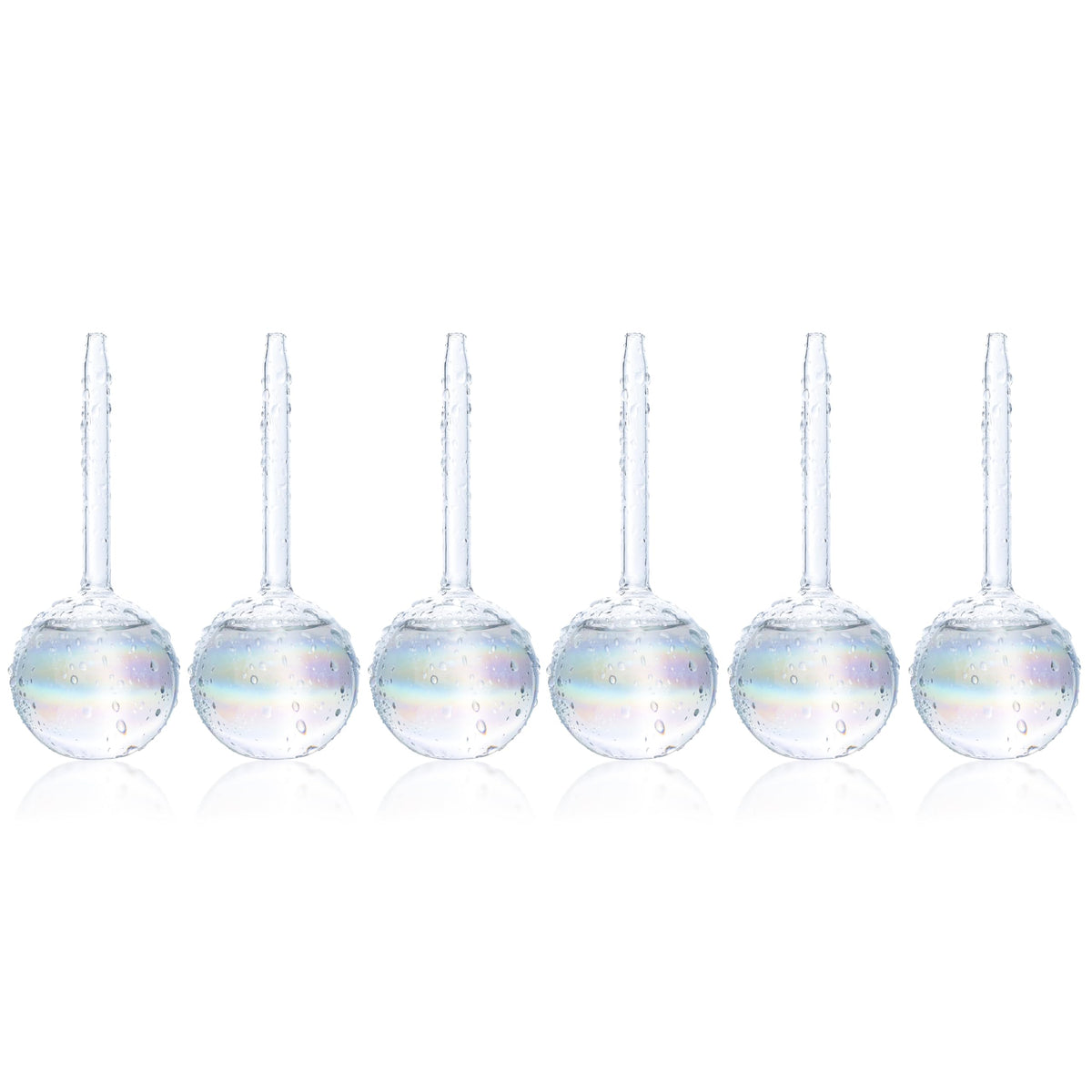 Mission Gallery clear glass watering globe with 100 ml capacity for indoor daily use