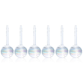Mission Gallery clear glass watering globe with 100 ml capacity for indoor daily use